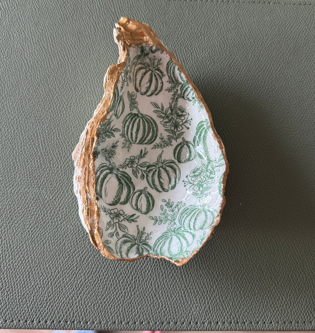 Gourds & Gold — Hand-Gilded Oyster Trinket Dish No. 02